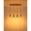 Globo Walton Hanglamp Bruin, 4-lichts