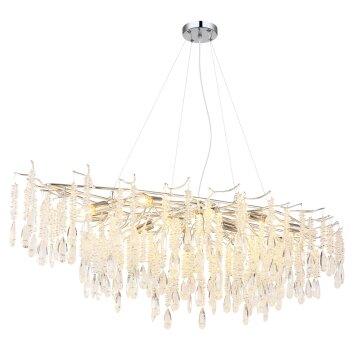 Globo Kinga Kroonluchter Zilver, 14-lichts