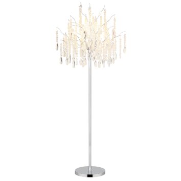 Globo Kinga Staande lamp Zilver, 5-lichts
