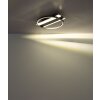 Globo Norberto Plafondlamp LED Zwart, Zilver, 1-licht