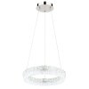 Globo Laurel Hanglamp LED Chroom, 1-licht, Afstandsbediening