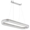 Globo Laurel Hanglamp LED Chroom, 1-licht, Afstandsbediening