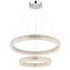 Globo Laurel Hanglamp LED Chroom, 1-licht, Afstandsbediening