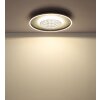 Globo Mirrora Plafondlamp LED Chroom, Zwart, Zilver, 1-licht