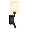 Globo Zamora Wandlamp Zwart, 1-licht