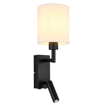 Globo Zamora Wandlamp Zwart, 1-licht