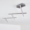 Lacure Plafondlamp LED Nikkel mat, 5-lichts