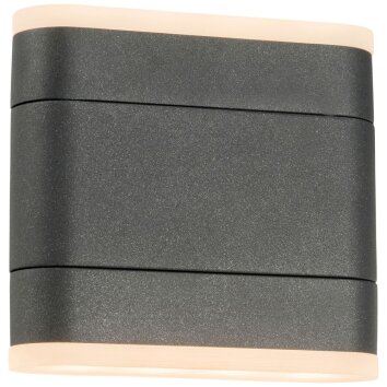 AEG Corry Buiten muurverlichting LED Antraciet, 2-lichts