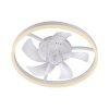 Lichten Direct mit Plafondventilator met verlichting LED Wit, 1-licht, Afstandsbediening