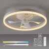 Lichten Direct mit Plafondventilator met verlichting LED Wit, 1-licht, Afstandsbediening