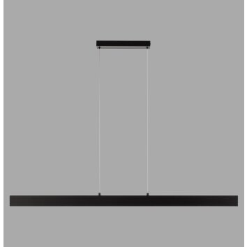 Lichten Direct DRITTO Hanglamp LED Zwart, 1-licht