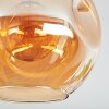 Ripoll Plafondlamp, Kogellampje Amber, 1-licht