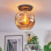 Ripoll Plafondlamp, Kogellampje Amber, 1-licht