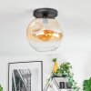 Ripoll Plafondlamp, Kogellampje Amber, Duidelijk, 1-licht