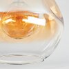Ripoll Plafondlamp, Kogellampje Amber, Duidelijk, 1-licht
