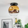 Ripoll Plafondlamp, Kogellampje Goud, Duidelijk, 1-licht