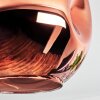 Ripoll Plafondlamp, Kogellampje Koperkleurig, 1-licht