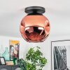 Ripoll Plafondlamp, Kogellampje Koperkleurig, 1-licht