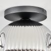 Ripoll Plafondlamp, Kogellampje Rookkleurig, 1-licht