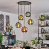 Ripoll Hanglamp, Kogellampje, Hanglamp Goud, Zwart, 5-lichts
