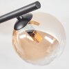 Chehalis Plafondlamp, Kogellampje Amber, Duidelijk, 4-lichts