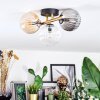 Chehalis Plafondlamp, Kogellampje Goud, Zwart, 3-lichts