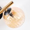 Chehalis Plafondlamp, Kogellampje Goud, Zwart, 3-lichts