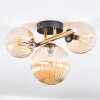 Chehalis Plafondlamp, Kogellampje Goud, Zwart, 3-lichts