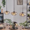 Mertola Hanglamp, Hanglamp Zwart, 3-lichts