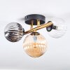 Chehalis Plafondlamp, Kogellampje Goud, Zwart, 3-lichts