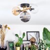 Chehalis Plafondlamp, Kogellampje Goud, Zwart, 3-lichts
