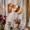 Fallhagen Wandlamp, Muurspot Chroom, Hout donker, 1-licht
