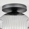 Ripoll Plafondlamp, Kogellampje Duidelijk, Rookkleurig, 1-licht