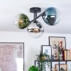 Gastor Plafondlamp, Kogellampje Blauw, Chroom, Groen, Duidelijk, Rookkleurig, 3-lichts