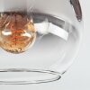Koyoto Plafondlamp, Kogellampje Duidelijk, Rookkleurig, 3-lichts