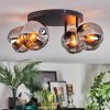 Ripoll Plafondlamp, Kogellampje Chroom, Rookkleurig, 4-lichts