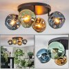 Ripoll Plafondlamp, Kogellampje Blauw, Goud, Groen, 4-lichts