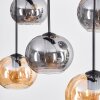 Apedo Hanglamp, Hanglamp Amber, Rookkleurig, 6-lichts