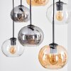 Apedo Hanglamp, Hanglamp Amber, Duidelijk, Rookkleurig, 6-lichts