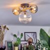 Chehalis Plafondlamp, Kogellampje Goud, Zwart, 3-lichts