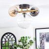 Chehalis Plafondlamp, Kogellampje Goud, Zwart, 3-lichts