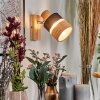 Fallhagen Wandlamp, Muurspot Chroom, Hout licht, 1-licht