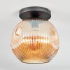 Ripoll Plafondlamp, Kogellampje Amber, 1-licht