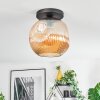 Ripoll Plafondlamp, Kogellampje Amber, 1-licht