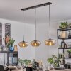 Mertola Hanglamp, Hanglamp Zwart, 3-lichts