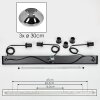Mertola Hanglamp, Hanglamp Zwart, 3-lichts
