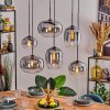 Apedo Hanglamp, Hanglamp Duidelijk, Rookkleurig, 6-lichts