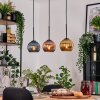 Koyoto Hanglamp, Kogellampje, Hanglamp Natuurlijke kleuren, Zwart, 3-lichts