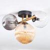 Chehalis Plafondlamp, Kogellampje Goud, Zwart, 3-lichts