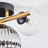 Chehalis Plafondlamp, Kogellampje Goud, Zwart, 3-lichts